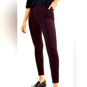 Nine West Mid Rise Ponte Knit Leggings Pants
